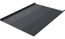 Фальц двойной стоячий Line Grand Line 0,5 PurPro с пленкой на замках RAL 7024 мокрый асфальт