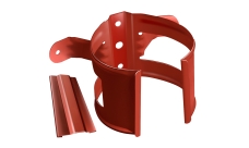 Кронштейн трубы на дерево Grand Line ПУ 90мм RAL 8004 терракота