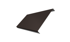 Ламель обратная 200 забора жалюзи Texas 0,5 Satin RR 32 темно-коричневый