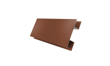 Планка H-образная стыковочная сложная 0,45 Drap ST RAL 8004 терракота (2м)