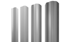 Штакетник М-образный A фигурный 0,45 PE lite RAL 7004 сигнальный серый