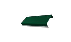 Ламель обратная стартовая/финишная забора жалюзи Texas 53мм для калиток и ворот (с заполнением ламелями 125) 0,5 Satin RAL 6005 зеленый мох