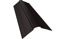 Планка конька фигурного 100х100 Grand Line 0,5 Satin Matt RR 32 темно-коричневый (2м)