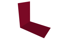 Планка снегозадержания усиливающая Grand Line 0,45 PE с пленкой RAL 3003 рубиново-красный (2м)