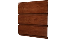 Софит металлический Классик v01 Grand Line без перфорации 0,45 Print Elite с пленкой Rowan TwinColor