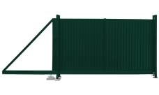 Ворота откатные Estet 1,65х3,5 RAL 6005