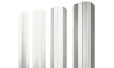 Штакетник М-образный A фигурный 0,45 Drap TX RAL 9003 сигнальный белый