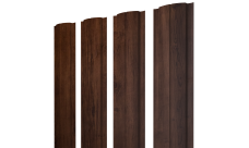 Штакетник Полукруглый Slim с прямым резом Grand Line 0,45 Print Premium Cherry Wood Fresh TwinColor