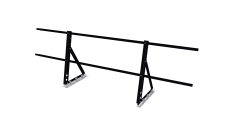Ограждение кровельное на фальц Optima 0,65х2м RAL 9005