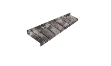 Отлив простой 150 0,45 Print Elite Fine Stone TwinColor (2м)