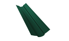 Планка ендовы верхней фигурной 70x70 0,45 PE-Double с пленкой RAL 6005 зеленый мох (2м)