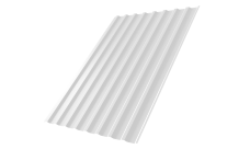Профнастил С20B 0,45 PE lite RAL 9003 сигнальный белый