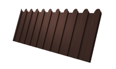 Профнастил С8A v01 фигурный Grand Line 0,4 PE-Double RAL 8017 шоколад