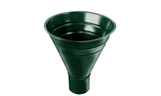 Воронка водосборная большая Grand Line PU 250/90 мм RAL 6005 зеленый мох