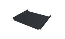 Кликфальц Pro Gofr Grand Line 0,5 PurPro Matt 275 с пленкой на замках RAL 7024 мокрый асфальт