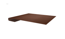 Планка завершающая Grand Line 0,45 Print Elite Choco Wood TwinColor (2м)