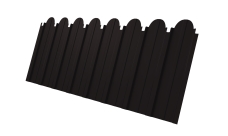 Профнастил C10A фигурный Grand Line 0,5 Satin Matt RAL 9005 черный