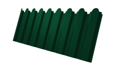 Профнастил С20A фигурный Grand Line 0,45 Drap RAL 6005 зеленый мох