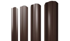 Штакетник М-образный A фигурный Grand Line 0,45 Drap TR RAL 8017 шоколад