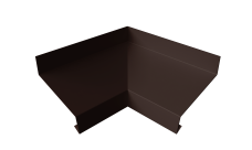 Угол отлива внутренний 50 Grand Line 0,5 Atlas X с пленкой RAL 8017 шоколад