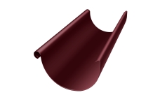 Желоб полукруглый Grand Line ПЭ 125мм 3м RAL 3005 красное вино