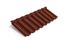 Лист композитной черепицы Metrotile MetroClassic скарлет