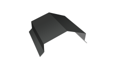 Парапетная крышка угольная 150мм Grand Line 0,5 PurPro Matt 275 RAL 7016 антрацитово-серый (2,5м)