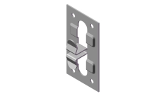 Пластина кляммерная вертикальная AR П38х10х1,2 ОЦ ОН