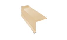 Планка торцевая сегментная 30мм Левая 0,45 PE с пленкой RAL 1015 светлая слоновая кость