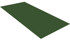 Плоский лист Grand Line 0,5 Satin Matt TX RAL 6020 хромовая зелень