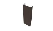 Полустолб для С20 0,5 Satin с пленкой RR 32 темно-коричневый (L3,0)