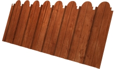 Профнастил C10A фигурный Grand Line 0,45 Print Elite Rowan TwinColor