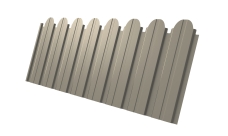 Профнастил C10B фигурный 0,45 Drap RAL 1015 светлая слоновая кость