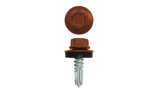 Саморез по металлу 5,5х19 (250шт) сверло №3 RAL 8004