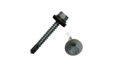 Саморез по металлу Daxmer 5,5х32 (250шт) сверло №3 RAL 7040