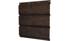 Софит металлический Классик v01 Grand Line без перфорации 0,45 Print Elite с пленкой Antique Wood TwinColor