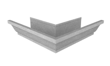 Угол желоба со сварным швом наружный Vortex Lite 130мм Zn