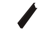 Декоративная накладка на столб универсальная 60х60 для забора жалюзи Grand Line 0,5 Atlas X RR 32 темно-коричневый (2м)