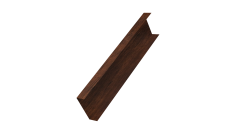 Декоративная накладка на столб универсальная 80х80 для забора жалюзи 0,45 Print-Double Premium Cherry Wood Dark F (3м)