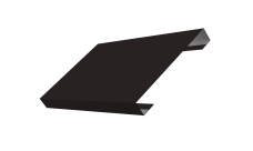 Ламель лицевая 150 забора жалюзи Texas 0,5 Satin RAL 9005 черный