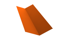 Планка ендовы верхней 145х145 Grand Line 0,45 PE с пленкой RAL 2004 оранжевый (2м)