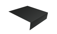 Планка лобовая/околооконная простая 190х50 Grand Line 0,5 Rooftop Бархат RAL 7016 антрацитово-серый (2м)