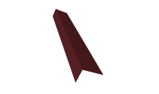 Планка на коньковый аэратор 30х20 Grand Line Фартук S8 0,4 PE с пленкой RAL 3005 красное вино (2м)