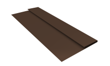 Планка стартовая Блок-Хаус новый Grand Line 0,4 ПЭ двухсторонний с пленкой RAL 8017 шоколад (2м)