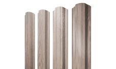 Штакетник Прямоугольный фигурный Grand Line 0,45 Print Elite White Wood TwinColor