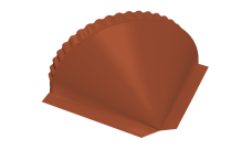 Заглушка конусная 0,5 Satin Matt RAL 8004 терракота