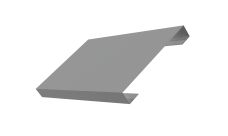 Ламель лицевая 150 забора жалюзи Texas 0,5 Satin RAL 9006 бело-алюминиевый