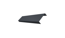 Ламель обратная 100 забора жалюзи Texas Grand Line 0,5 Velur X RAL 7024 мокрый асфальт