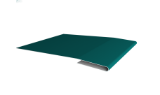 Планка начальная 0,45 PE с пленкой RAL 5021 водная синь (2м)