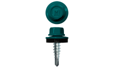 Саморез по металлу Daxmer 4,8х19 (400шт) сверло №2 RAL 5021